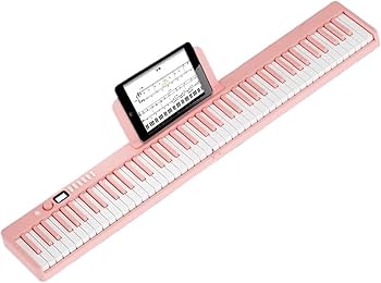 Amazon | プロ仕様の電子キーボード ポータブル折りたたみ電子